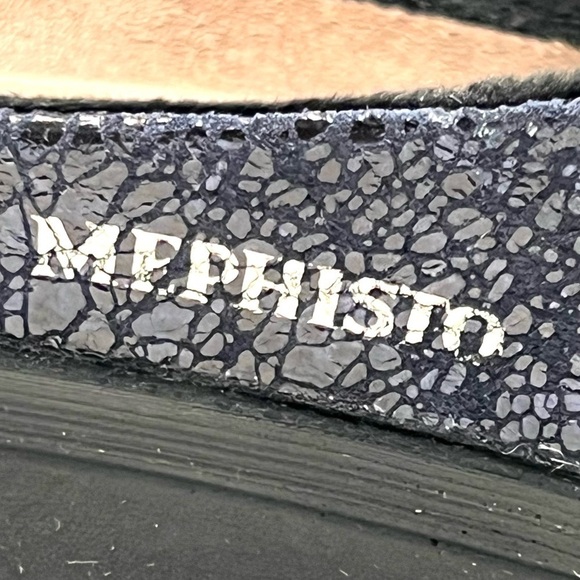 Mephisto Satty Blue Crush Leather Slip On Comfort Clogs Women’s 40 - Picture 12 of 14